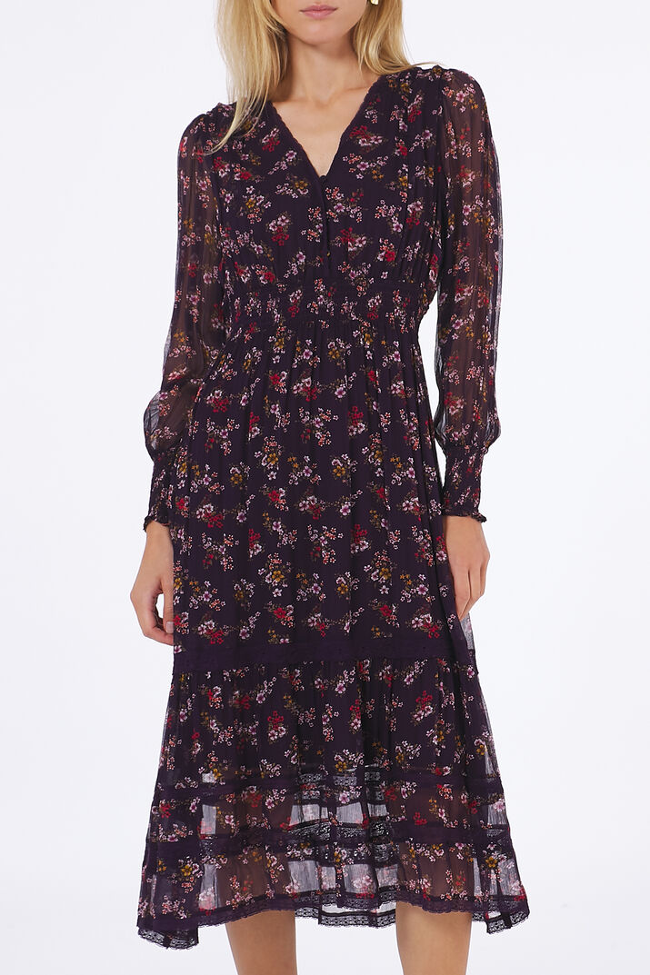 Kleid aus Viskose Chiffon FLOWERS FOR FRIENDS Flowers for Friends