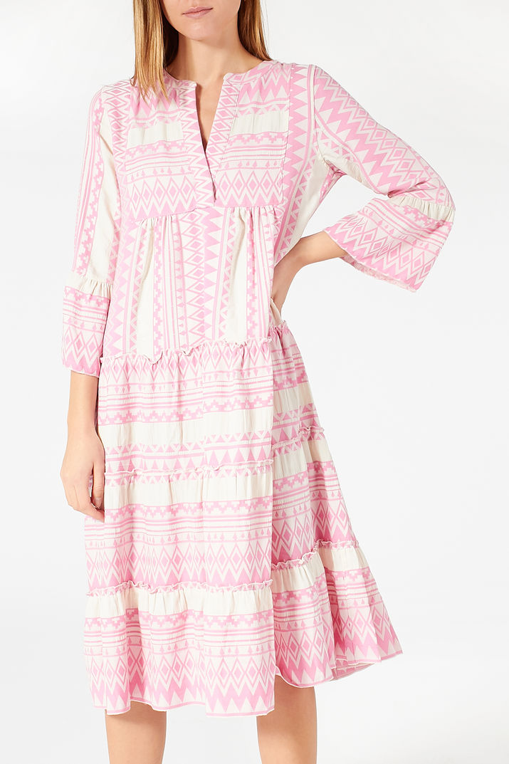 MidiTunikakleid aus Baumwolle FLOWERS FOR FRIENDS Flowers for Friends