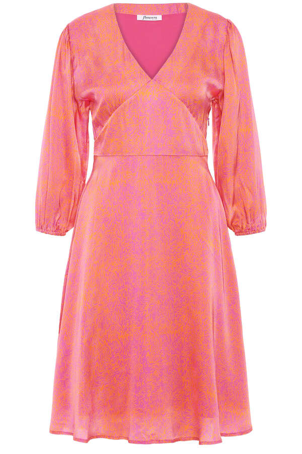 Kleid aus Viskose und Rayon