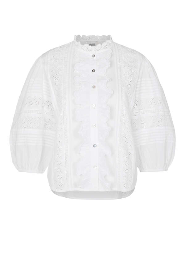Bluse mit Spitze